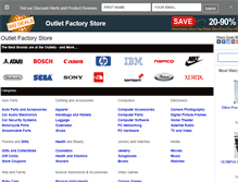 Tablet Screenshot of outletfactorystore.com